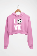 Load image into Gallery viewer, Love Football Crop HOODIE FOR WOMEN
