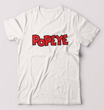 Load image into Gallery viewer, Popeye T-Shirt for Men-S(38 Inches)-White-Ektarfa.online
