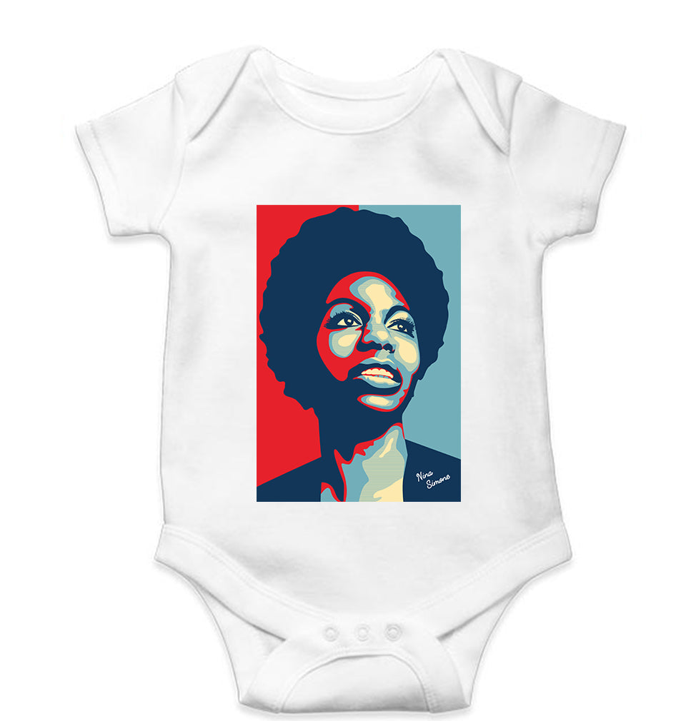 Nina Simone Kids Romper For Baby Boy/Girl-White-Ektarfa.online