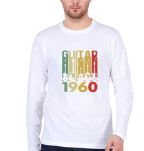 Load image into Gallery viewer, Guitar Full Sleeves T-Shirt for Men-White-Ektarfa.online

