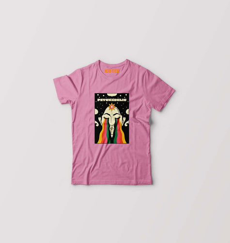 Psychedelic Kids T-Shirt for Boy/Girl-Pink-Ektarfa.online