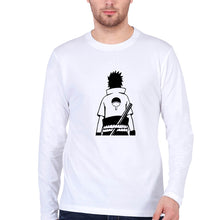 Load image into Gallery viewer, Sasuke Uchiha Full Sleeves T-Shirt for Men-White-Ektarfa.online
