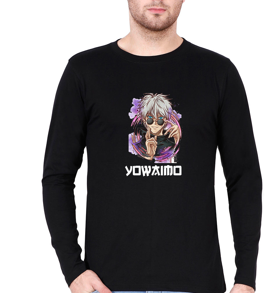 Yowaimo Full Sleeves T-Shirt for Men-Black-Ektarfa.online