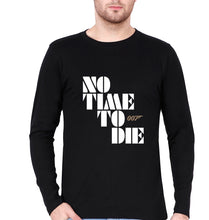Load image into Gallery viewer, No Time To Die James Bond 007 Full Sleeves T-Shirt for Men-Black-Ektarfa.online
