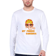 Load image into Gallery viewer, Ganpati JI(Ganesh) Full Sleeves T-Shirt for Men-White-Ektarfa.online
