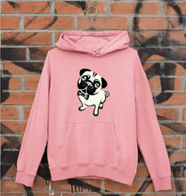 Load image into Gallery viewer, Pug Dog Unisex Hoodie for Men/Women-S(40 Inches)-Light Pink-Ektarfa.online
