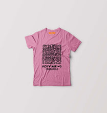 Load image into Gallery viewer, Keith Haring Kids T-Shirt for Boy/Girl-Pink-Ektarfa.online
