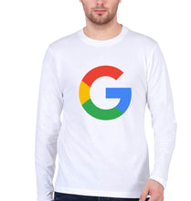 Load image into Gallery viewer, Google Full Sleeves T-Shirt for Men-White-Ektarfa.online
