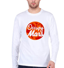 Load image into Gallery viewer, Occupy Mars Elon Musk Full Sleeves T-Shirt for Men-White-Ektarfa.online
