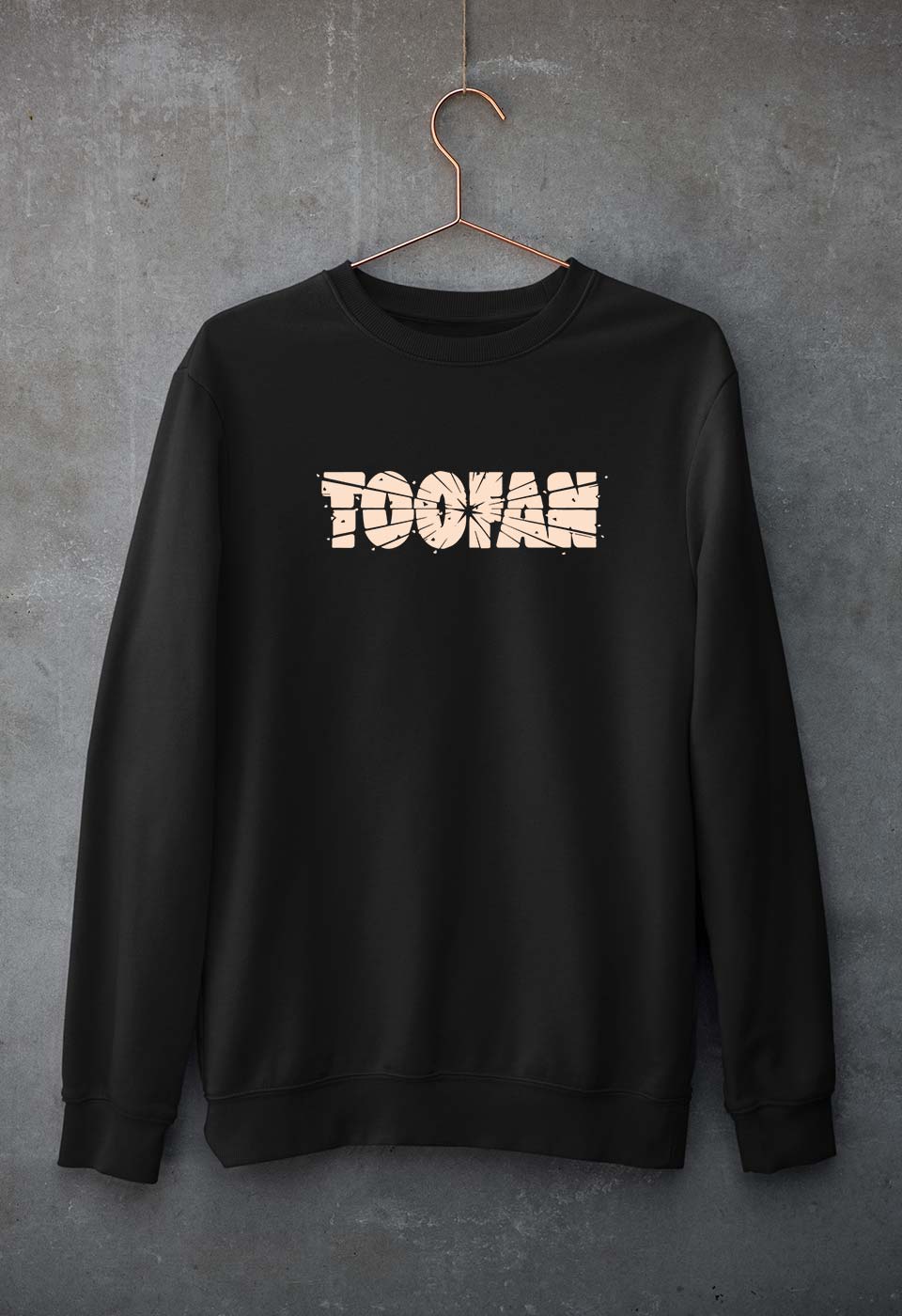 Toofan Unisex Sweatshirt for Men/Women-Black-Ektarfa.online