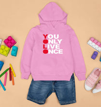 Load image into Gallery viewer, You Live Only Once(YOLO) Kids Hoodie for Boy/Girl-1-2 Years(24 Inches)-Light Baby Pink-Ektarfa.online
