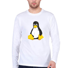 Load image into Gallery viewer, Linux Full Sleeves T-Shirt for Men-White-Ektarfa.online
