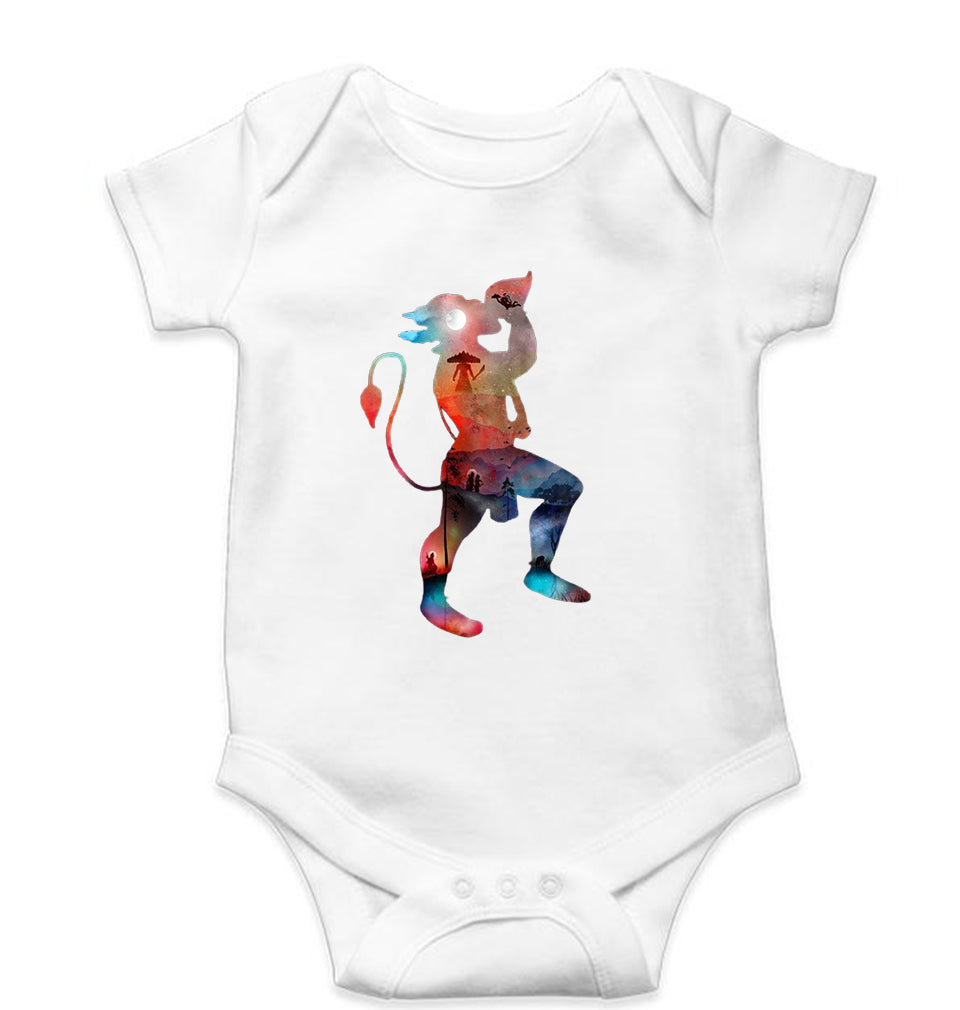 Hanuman Ji (God) Kids Romper For Baby Boy/Girl-White-Ektarfa.online