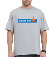 Load image into Gallery viewer, Bank of India Oversized T-Shirt for Men-Grey-Ektarfa.online
