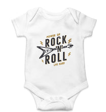 Load image into Gallery viewer, Rock N Roll Kids Romper For Baby Boy/Girl-0-5 Months(18 Inches)-White-Ektarfa.online
