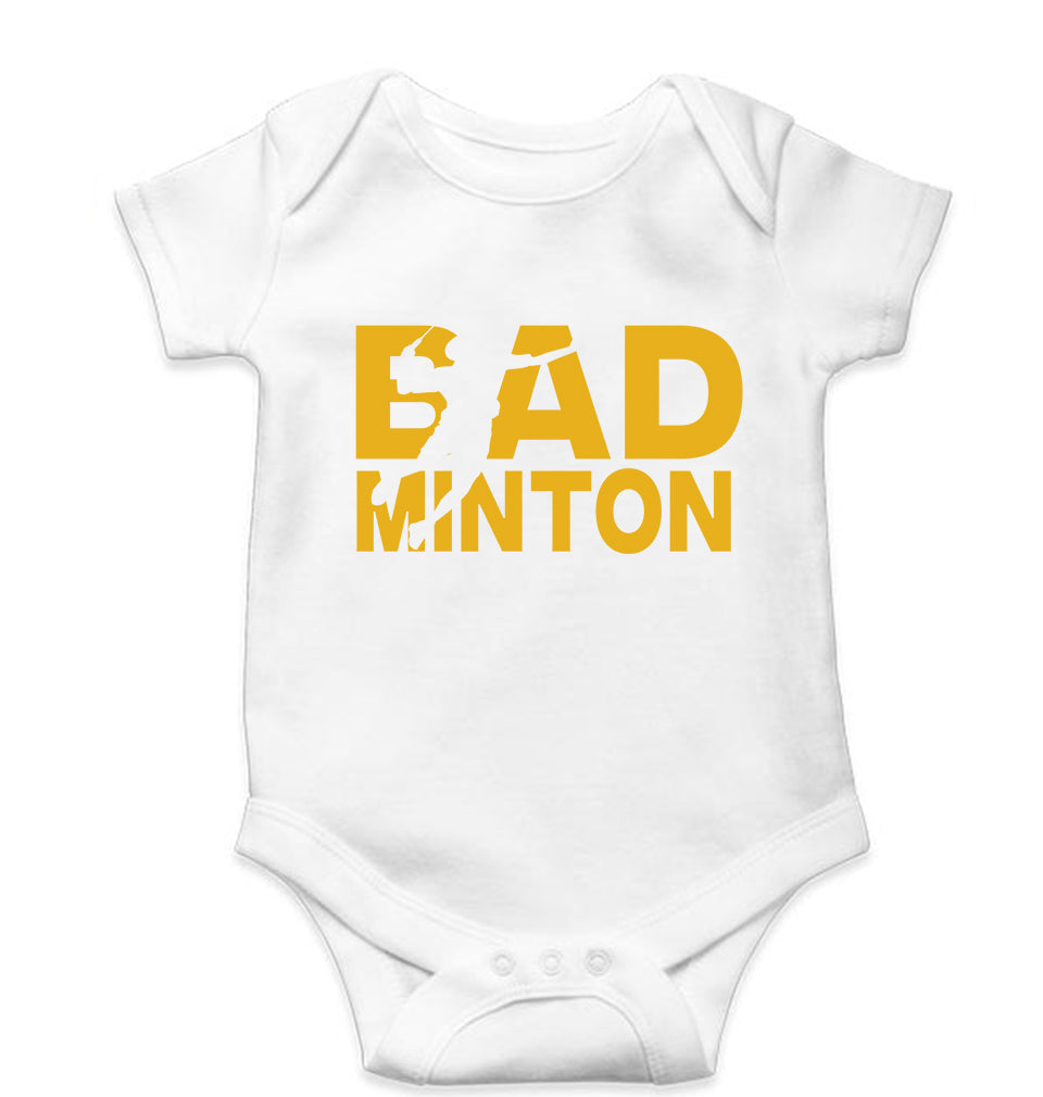 Badminton Kids Romper For Baby Boy/Girl-White-Ektarfa.online