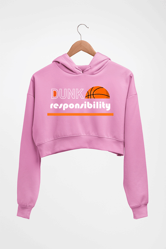 NBA Basketball Crop HOODIE FOR WOMEN-Light Baby Pink-Ektarfa.online