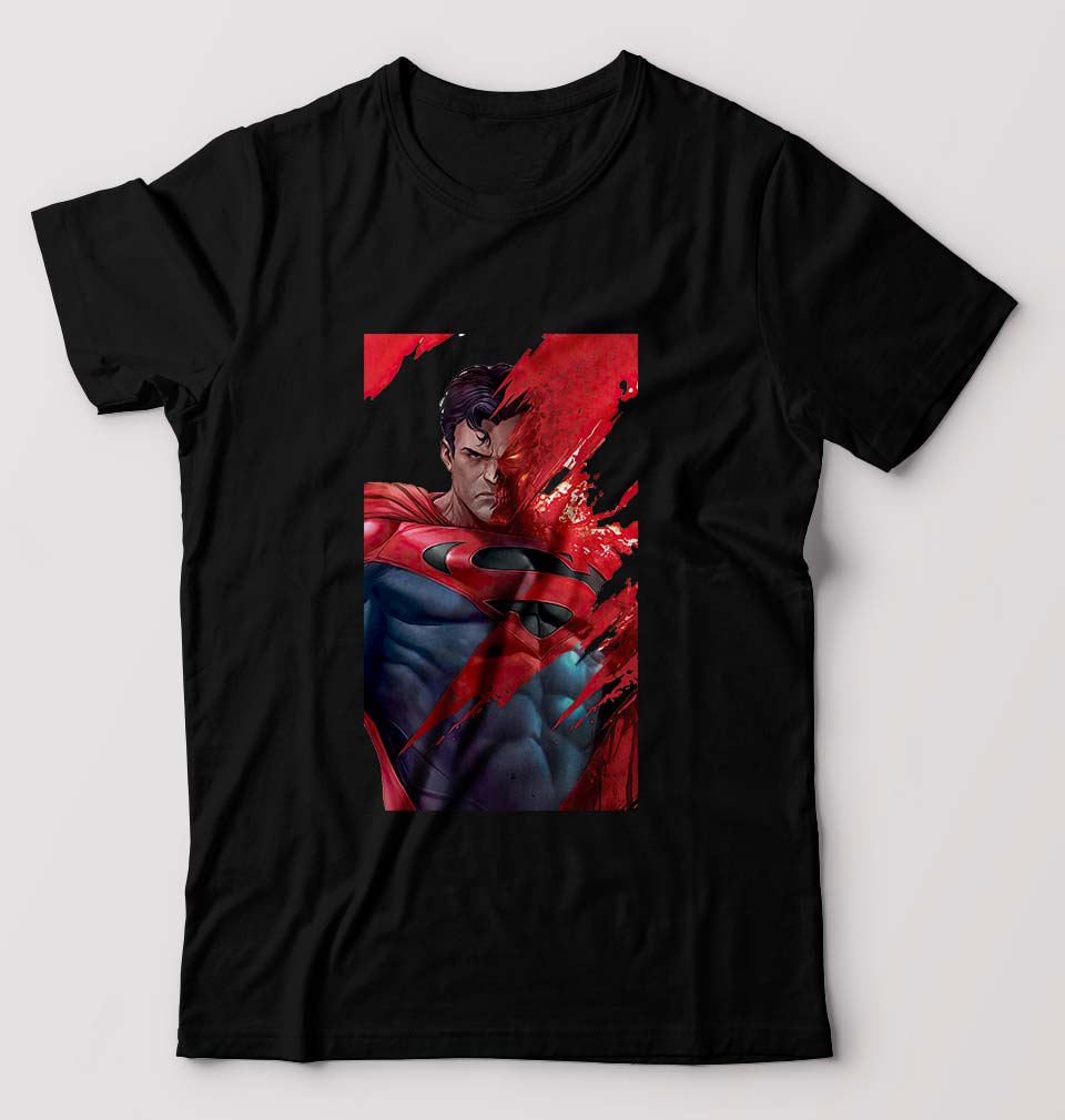 Superman Superhero T-Shirt for Men-Black-Ektarfa.online