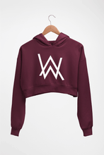 Load image into Gallery viewer, Alan Walker Crop HOODIE FOR WOMEN-Maroon-Ektarfa.online
