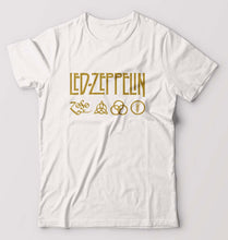 Load image into Gallery viewer, Led Zeppelin T-Shirt for Men-S(38 Inches)-White-Ektarfa.online
