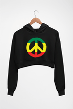 Load image into Gallery viewer, Bob Marley Peace Crop HOODIE FOR WOMEN
