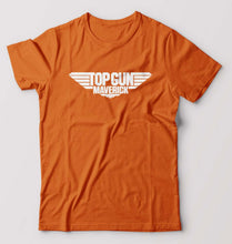 Load image into Gallery viewer, Top Gun T-Shirt for Men-S(38 Inches)-Orange-Ektarfa.online
