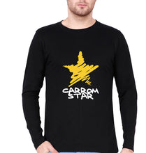 Load image into Gallery viewer, Carrom Star Full Sleeves T-Shirt for Men-Black-Ektarfa.online

