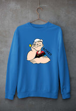 Load image into Gallery viewer, Popeye Unisex Sweatshirt for Men/Women-S(40 Inches)-Royal Blue-Ektarfa.online
