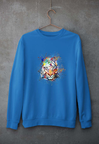 Tiger Unisex Sweatshirt for Men/Women-Royal Blue-Ektarfa.online