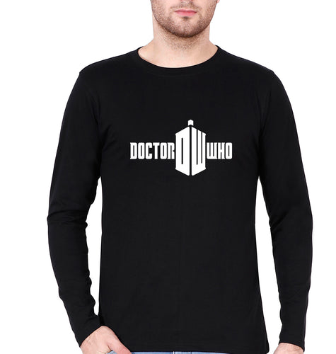 Doctor Who Full Sleeves T-Shirt for Men-Black-Ektarfa.online