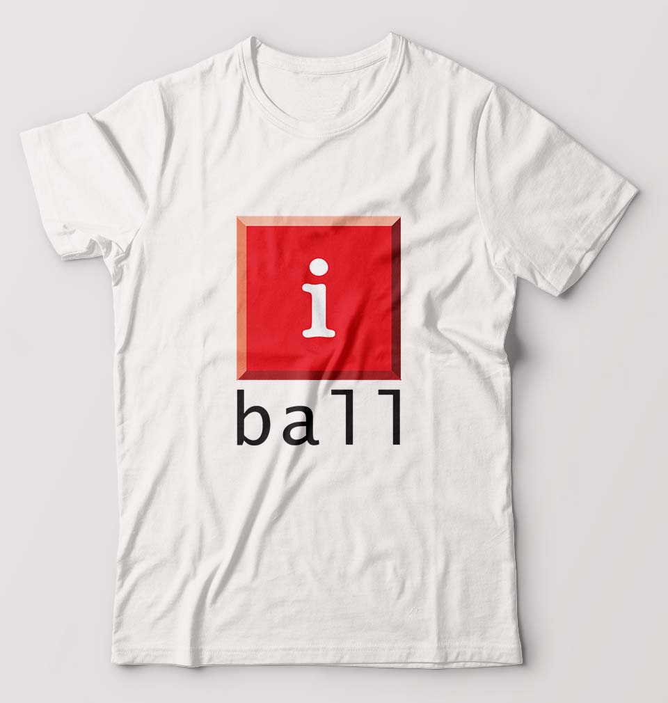 I Ball T-Shirt for Men-White-Ektarfa.online