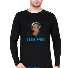 Load image into Gallery viewer, Space Full Sleeves T-Shirt for Men-Black-Ektarfa.online
