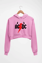 Load image into Gallery viewer, ACDC Crop HOODIE FOR WOMEN-Light Baby Pink-Ektarfa.online
