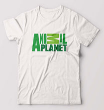 Load image into Gallery viewer, Animal Planet T-Shirt for Men-S(38 Inches)-White-Ektarfa.online

