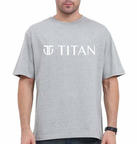 Titan Oversized T-Shirt for Men-Grey-Ektarfa.online