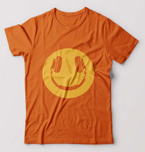 Load image into Gallery viewer, Emoji Headphone Music T-Shirt for Men-Orange-Ektarfa.online
