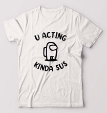 Load image into Gallery viewer, Among Us T-Shirt for Men-S(38 Inches)-White-Ektarfa.online
