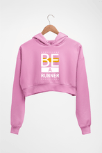 Load image into Gallery viewer, Runner Running Crop HOODIE FOR WOMEN-Light Baby Pink-Ektarfa.online

