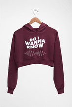 Load image into Gallery viewer, Arctic Monkeys Crop HOODIE FOR WOMEN-Maroon-Ektarfa.online
