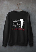 Load image into Gallery viewer, Lucifer Unisex Sweatshirt for Men/Women-Black-Ektarfa.online
