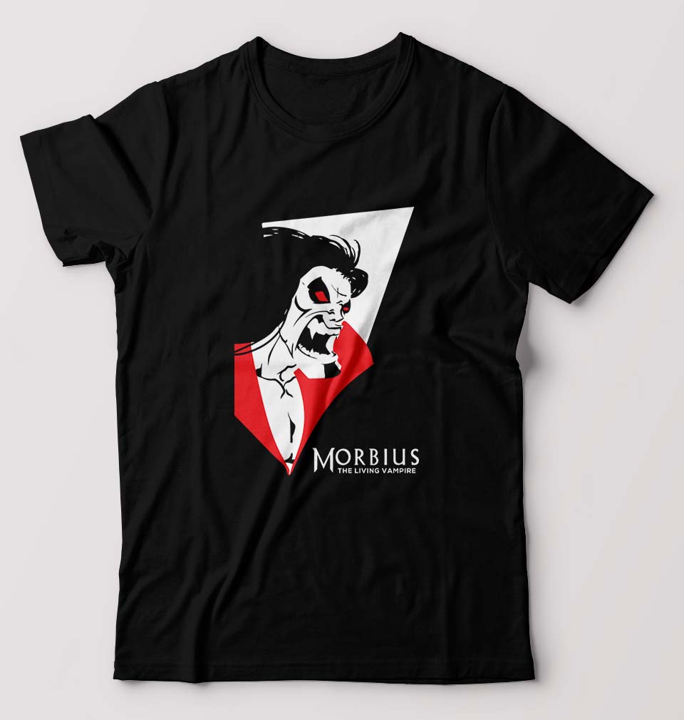 Morbious T-Shirt for Men-S(38 Inches)-Black-Ektarfa.online