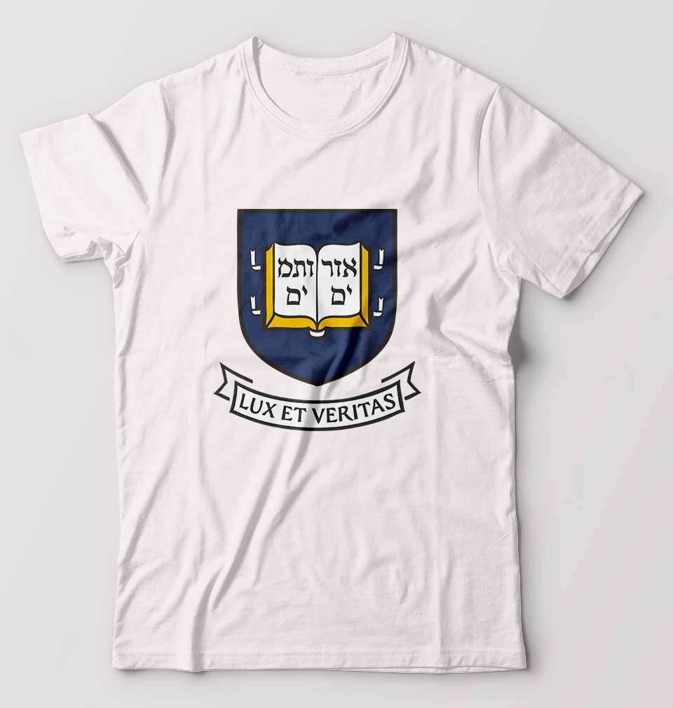 Yale University T-Shirt for Men-White-Ektarfa.online