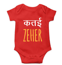 Load image into Gallery viewer, Katai Zeher(Zakir Khan) Kids Romper For Baby Boy/Girl-Red-Ektarfa.online
