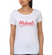 Load image into Gallery viewer, Michaels T-Shirt for Women-XS(32 Inches)-White-Ektarfa.online
