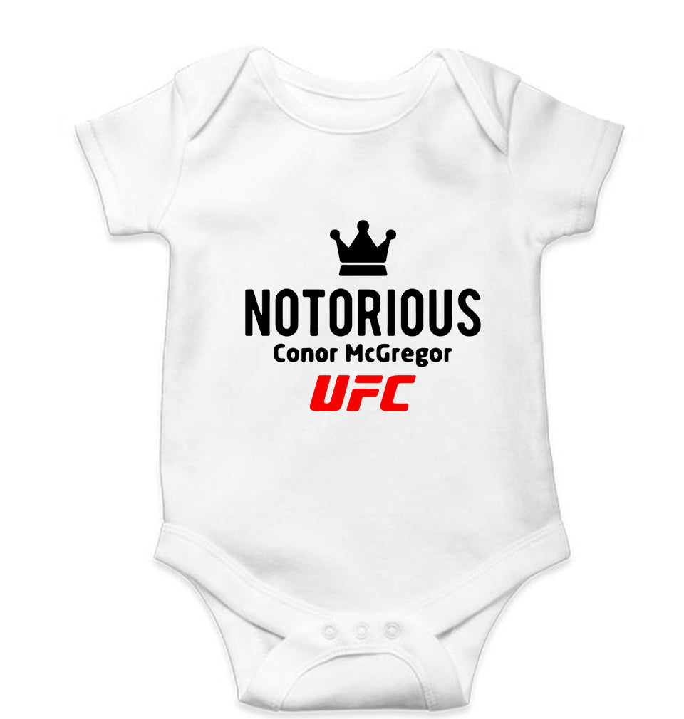 Conor McGregor UFC Kids Romper For Baby Boy/Girl-0-5 Months(18 Inches)-White-Ektarfa.online