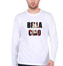 Load image into Gallery viewer, Money Heist Bella Ciao Full Sleeves T-Shirt for Men-White-Ektarfa.online
