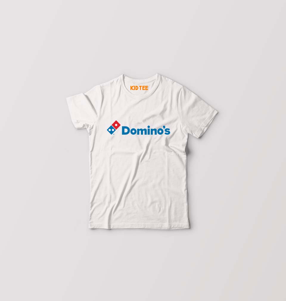 Domino's Kids T-Shirt for Boy/Girl-White-Ektarfa.online