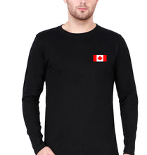Load image into Gallery viewer, Canada Flag T Full Sleeves T-Shirt for Men-Black-Ektarfa.online
