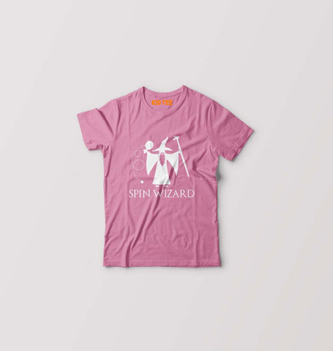 Table Tennis (TT) Wizard Kids T-Shirt for Boy/Girl-0-1 Year(20 Inches)-Pink-Ektarfa.online