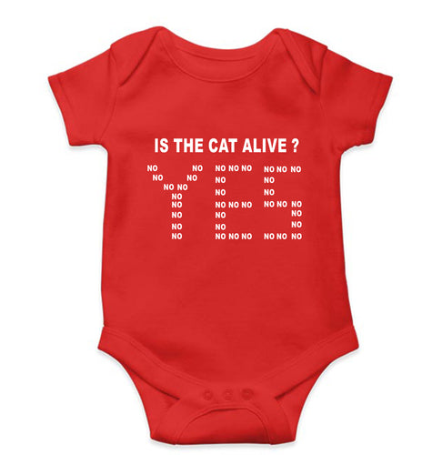 SCHRÖDINGER'S CAT Kids Romper For Baby Boy/Girl-Red-Ektarfa.online